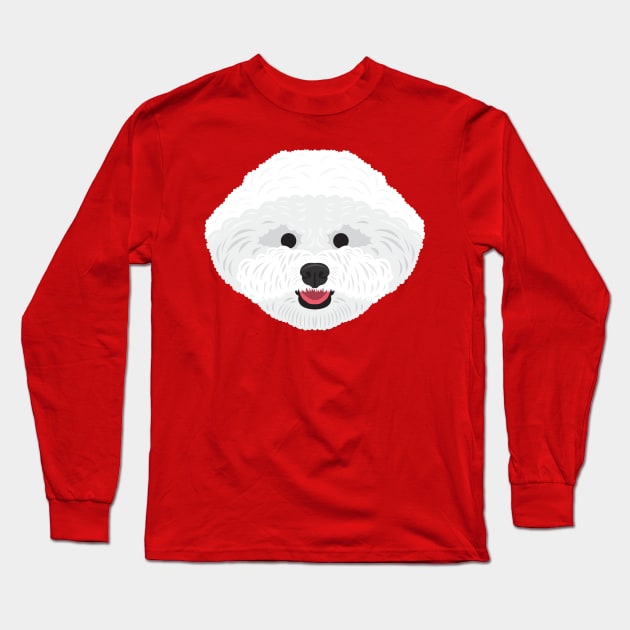 Bichon Frise Long Sleeve T-Shirt by threeblackdots